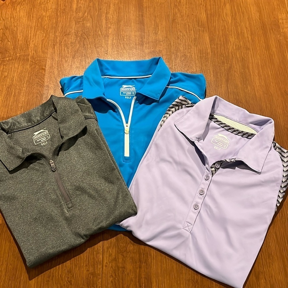 Slazenger Women’s Bundle of Three Golf Shirts Size Small.